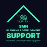 SMN Planning & Development Support Green on Black